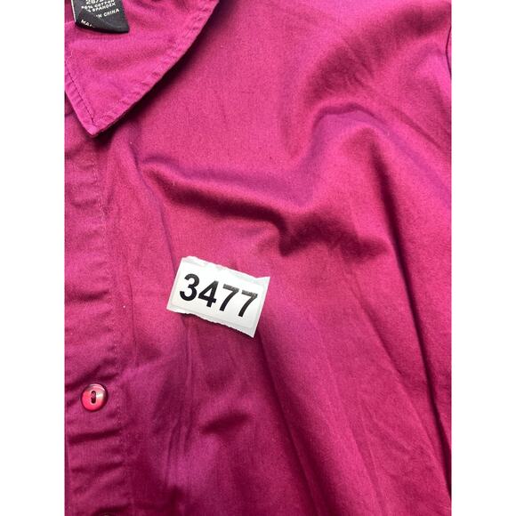 WOMENS LANE BRYANT PURPLE LONG SLEEVE BUTTON UP SHIRT COTTON SPANDEX 28 - Picture 5 of 5